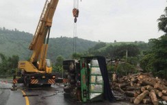 Quảng Trị: Xe tải lật trên quốc lộ, tài xế tử vong tại chỗ