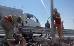Truy tìm thủ phạm cắt cáp điện trên cao tốc Vân Đồn - Móng Cái