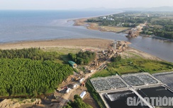 Cận cảnh tuyến đường ven biển hơn 4.600 tỷ đang thi công ở Nghệ An