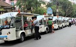 Thí điểm xe điện 4 bánh chở khách du lịch ở Tiền Giang