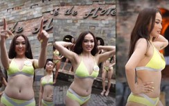 Thí sinh Miss Grand Vietnam "gây choáng" khi diện áo tắm, lộ bụng ngấn mỡ
