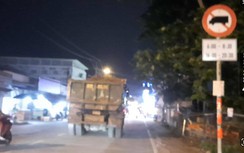 Xe ben ung dung chạy bất chấp đường cấm, giờ cấm tại TP. Thủ Đức