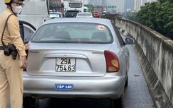 Hơn 1 tuần, phát hiện gần 50 ô tô dừng đỗ, đi sai làn trên đường vành đai 3