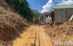 San gạt thêm 50 điểm sạt lở, thông xe toàn bộ tuyến QL7A ở Nghệ An