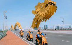 Dịch vụ giao hàng “xanh” AhaFast nổi bật trên đường phố Đà Nẵng