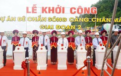 Khởi công xây dựng giai đoạn 2 đê chắn sóng cảng Chân Mây đón tàu cỡ lớn