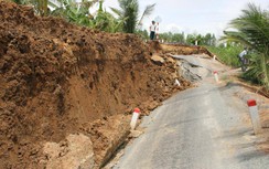 Gần 1 tỷ đồng khắc phục sụt lún đường giao thông nông thôn Long An