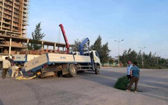 Thêm 2 hố sụt lún giữa đường ở Đồng Hới: Do khoan thi công thoát nước?