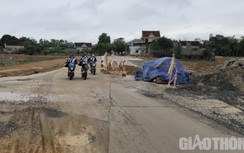 Nhà thầu thi công thiếu biện pháp an toàn, đường liên xã liên tiếp TNGT
