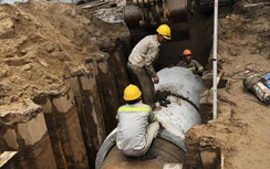 Cận cảnh thi công chống ngập 32 tuyến đường ở Cần Thơ