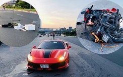 Siêu xe Ferrari 488 va chạm với xe máy tại Hà Nội, 1 người tử vong tại chỗ