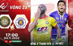 Trực tiếp V-League 2022 ngày 4/11, VTV trực tiếp bóng đá hôm nay