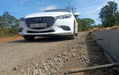 Thi công mất an toàn trên đường ĐT 665 tỉnh Gia Lai