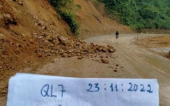 Các tuyến quốc lộ qua Nghệ An bị sạt lở do mưa lớn hiện thế nào?