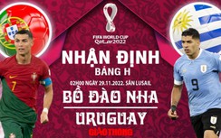 Dự đoán kết quả, nhận định Bồ Đào Nha vs Uruguay, bảng H World Cup 2022