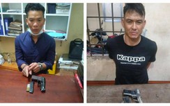 Bắt quả tang 2 đối tượng mang súng quân dụng đi đòi nợ