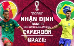 Dự đoán tỷ số, nhận định Cameroon vs Brazil, bảng G World Cup 2022