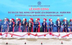 Hà Nội chính thức khởi công mở rộng đường QL6 đoạn Ba La - Xuân Mai