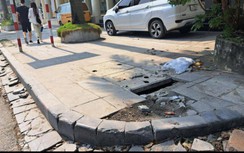 Giám đốc Sở Xây dựng Hà Nội: Đá vỉa hè nứt một phần do trời mưa
