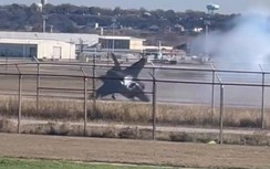 Video tiêm kích triệu đô của Mỹ gặp nạn, mũi máy bay cắm xuống đường băng