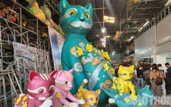 Khám phá xưởng sản xuất linh vật trang trí đường hoa Tết Quý Mão 2023