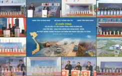 Toàn cảnh đồng loạt khởi công 12 dự án thành phần cao tốc Bắc - Nam