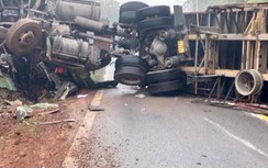 Quảng Ninh: Liên tiếp xảy ra xe ô tô bị lật trên Quốc lộ 18A