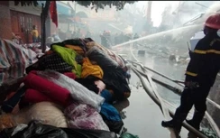 Cháy chợ Tam Bạc Hải Phòng, huy động công an Thái Bình, Hải Dương dập lửa