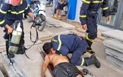 Chạy đua từng phút cứu 2 người đàn ông bị ngạt trong bồn xăng