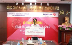 Kết quả xổ số Vietlott 22/2: Ai là chủ nhân giải thưởng 72 tỷ đồng?