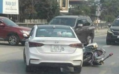Khống chế tài xế ô tô vượt đèn đỏ, chống đối công an tại Thái Nguyên