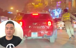 Tạm giữ hình sự lái xe hất CSGT lên nóc capo khi bị kiểm tra nồng độ cồn