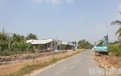 ĐT918 ở Cần Thơ chậm giao mặt bằng, đơn vị thi công cầu ngồi không 4 tháng