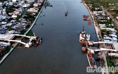 Chậm tiến độ 8 tháng, cầu Trần Hoàng Na có kịp hoàn thành tháng 9/2023?