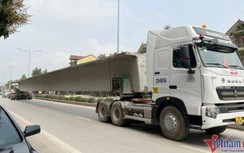 Vụ xe đầu kéo chở dầm Supper T quá khổ: Xử phạt hơn 369 triệu đồng