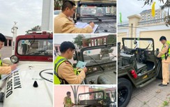 Đoàn xe Jeep hết hạn đăng kiểm vô tư chở người đẹp tại Lễ hội Áo dài