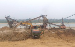 Cá nhân xây cầu cảng chặn sông Lô, phục vụ múc cát sỏi sai phép ở Vĩnh Phúc