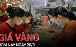 Giá vàng hôm nay 20/3: Quay đầu giảm giá
