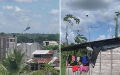 Video khoảnh khắc trực thăng quân sự gặp nạn quay tròn, lao xuống đất