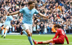 Ngoại hạng Anh: Man City lội ngược dòng ngoạn mục trước Liverpool