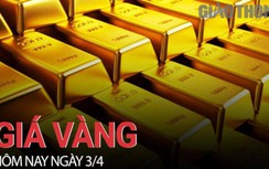 Giá vàng hôm nay 3/4: Đồng loạt giảm giá