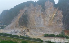 Đình chỉ mỏ đá từng có tai nạn khiến 1 người tử vong ở Hòa Bình