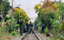 Dọn rác, trồng cây cho đường tàu xanh - sạch - đẹp ở TP.HCM