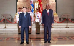 Chủ tịch Quốc hội Vương Đình Huệ hội đàm với Chủ tịch Quốc hội Cuba