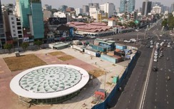 Lộ diện giếng trời khổng lồ hình hoa sen của nhà ga Bến Thành