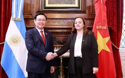 Chủ tịch Quốc hội Vương Đình Huệ hội đàm với Chủ tịch Hạ viện Argentina