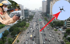 Tận thấy CSGT dùng flycam giám sát giao thông cửa ngõ Thủ đô dịp 30/4-1/5