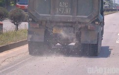 Truy tìm xe ben rải mưa đá cấp phối xuống QL1 qua Đà Nẵng