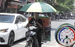 Người Hà Nội chật vật đi đường, mưu sinh dưới nắng gắt đầu hè