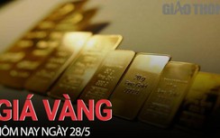 Giá vàng hôm nay 28/5: Đồng loạt giảm mạnh